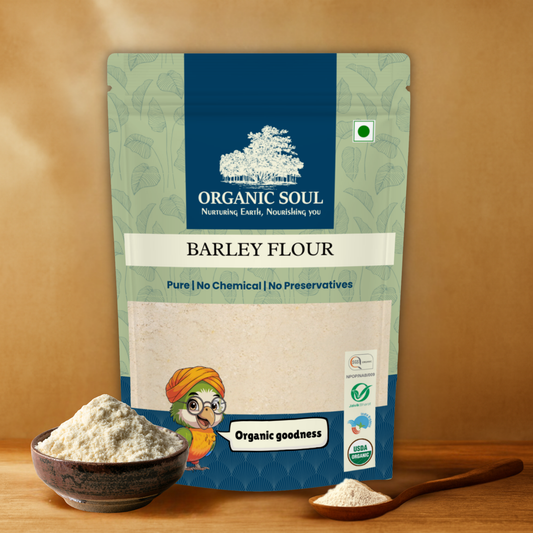 Organic Soul Barley Flour | Jau ka atta 500 Gram | NPOP Certified I Organic Certified| Non-GMO | Vegan
